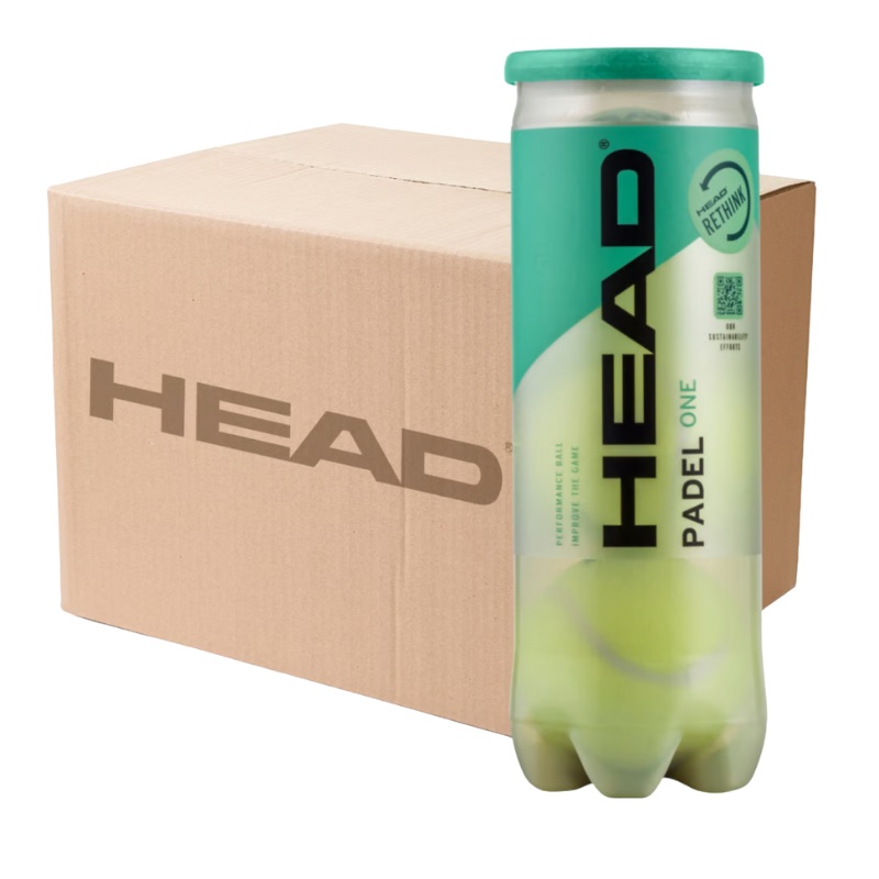 Carton de 24 tubes de 3 balles Head Padel One x