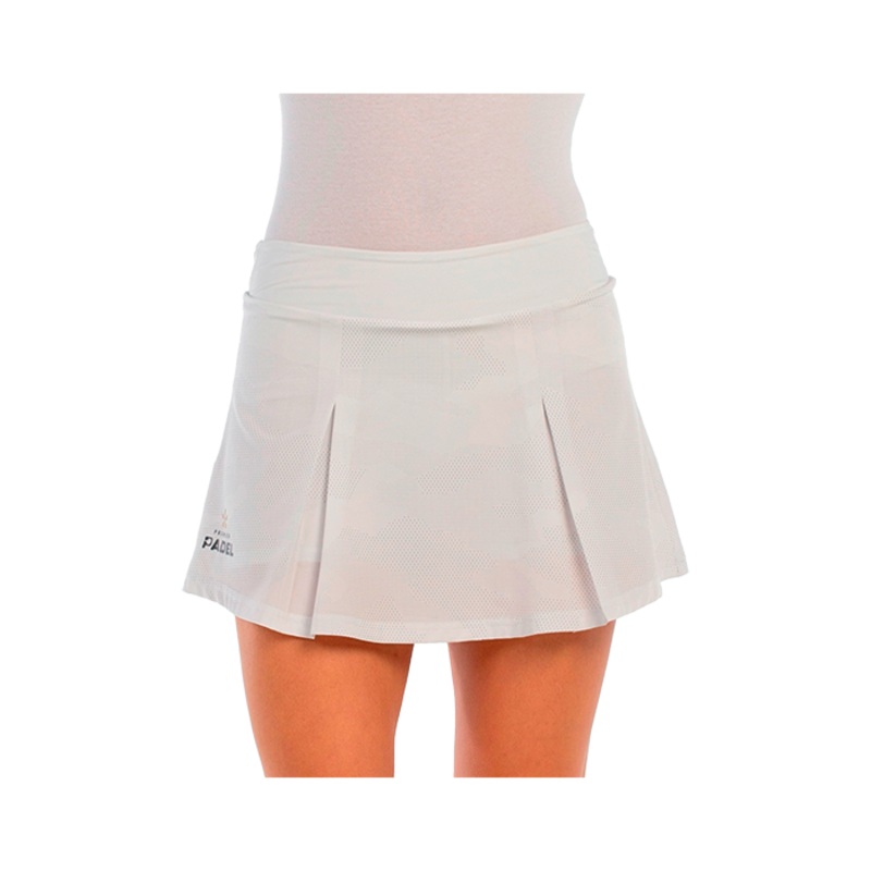 Falda Bullpadel Adoso Blanco 2025 Premier Padel