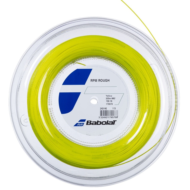 Babolat RPM Rough 16/1.30 Tennis String Reel (Yellow)