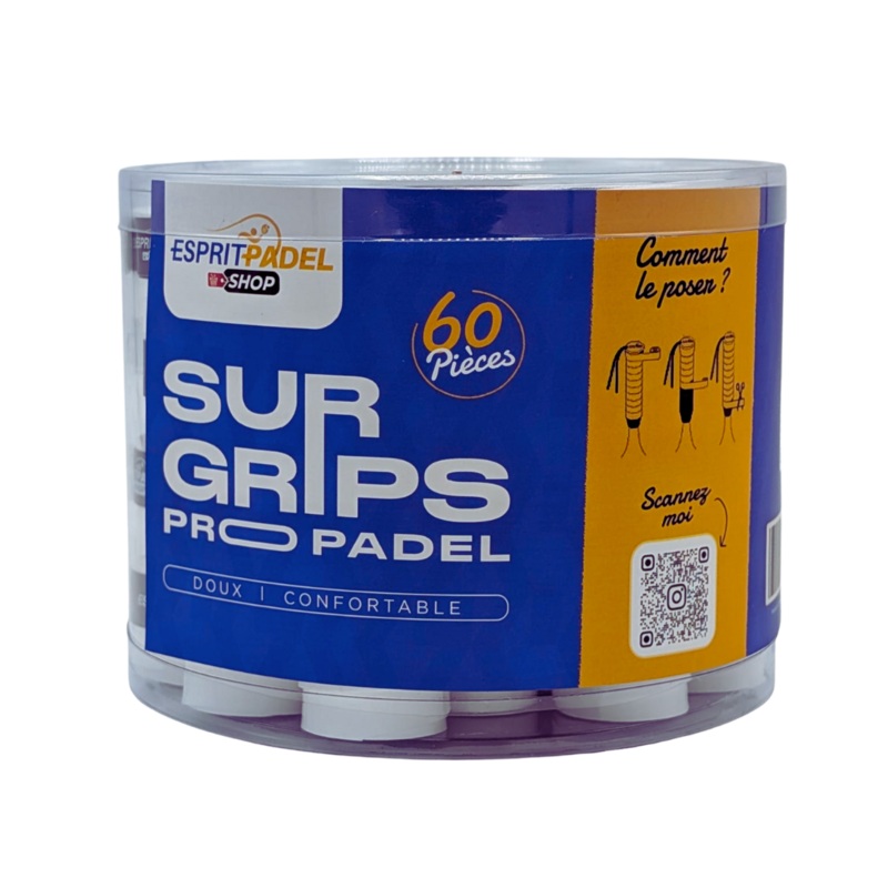 Boite de 60 surgrips  Pro Blanc