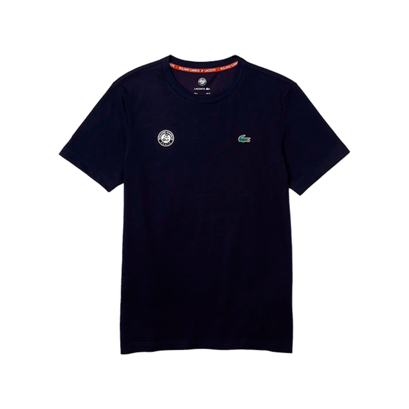 Camiseta Lacoste Roland Garros Azul Marino 2025