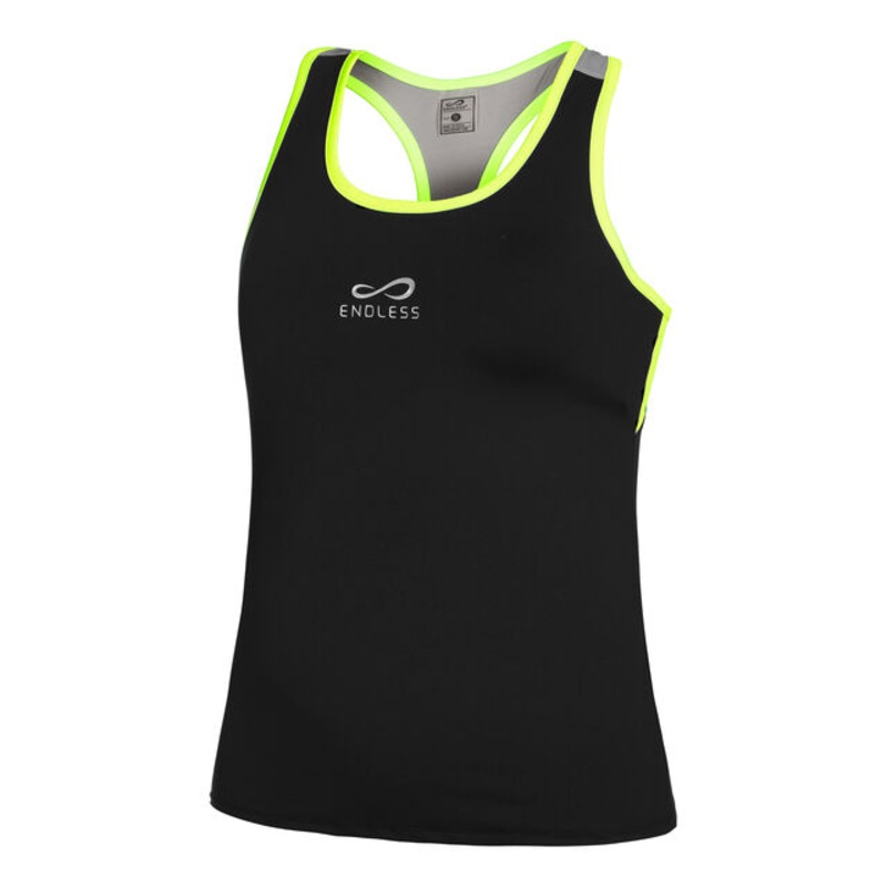 Flow Tank Top Women - Black, Green