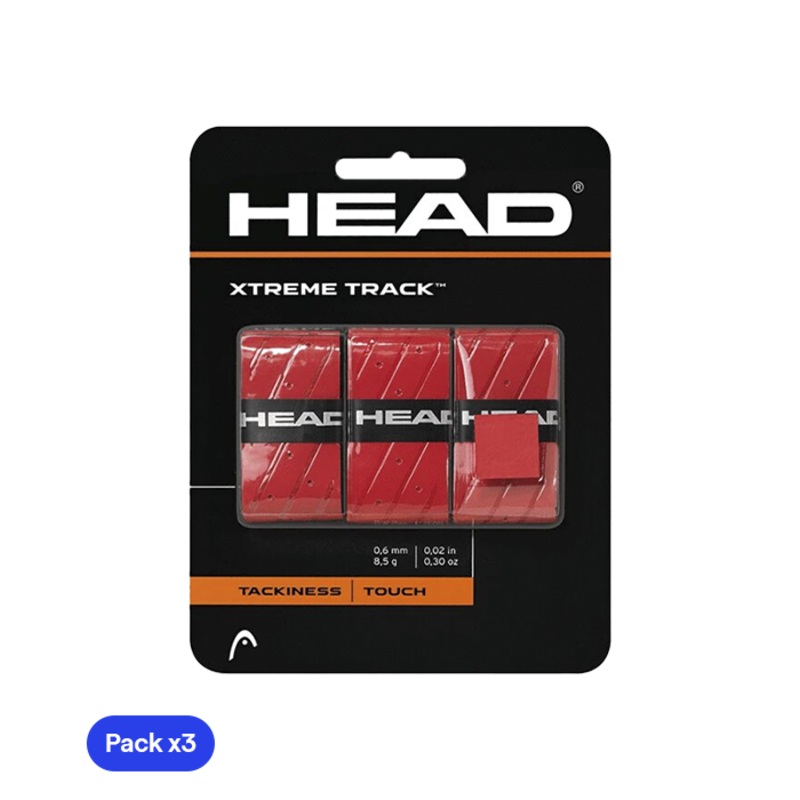 Overgrips HEAD XtremeTrack Rojo (Pack x3)