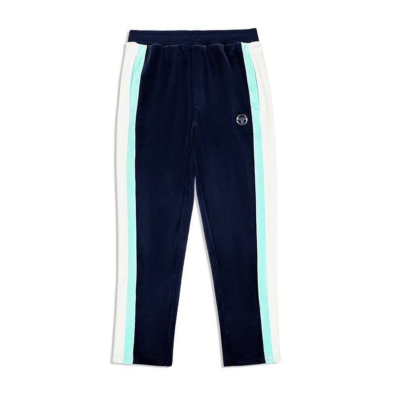 Sergio Tacchini Lazaro Velour Track Pant - Maritime Blue