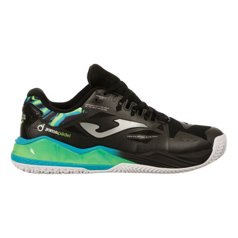 Spin Padel Shoe Men - Black, Green