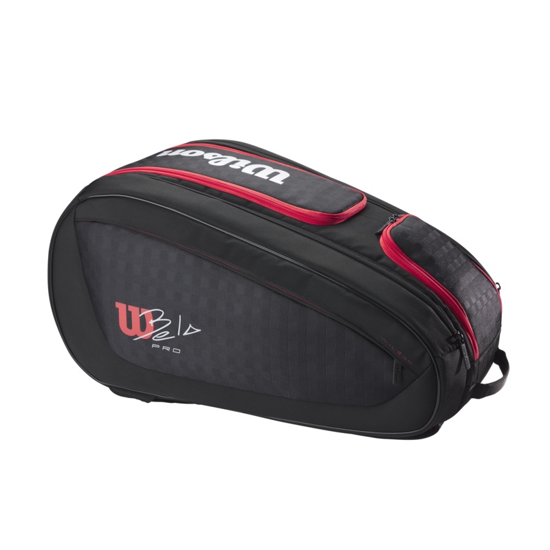 WILSON BELA V3 PADEL RACKET BAG Black/Red