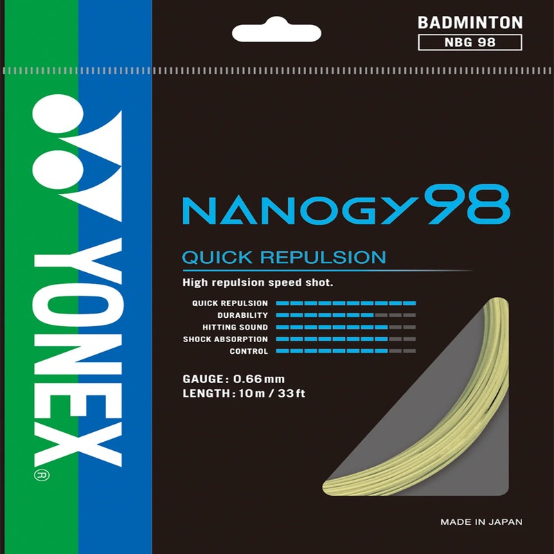 Yonex Badminton String Nanogy 98 - 10m Set & 200m Reel