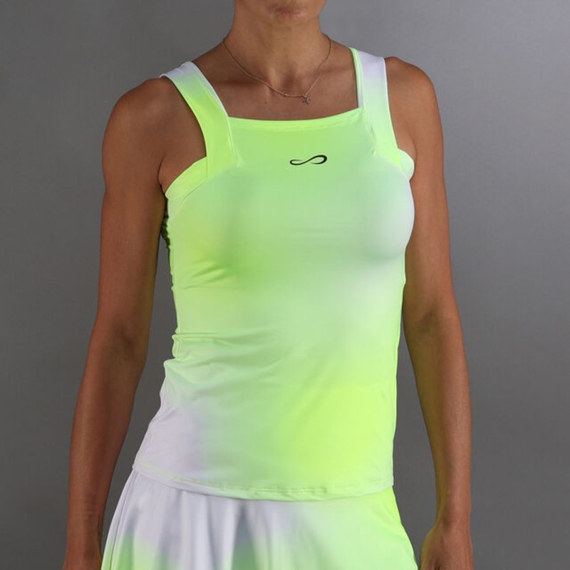 Breeze Tank Top Women - Neon Yellow, White