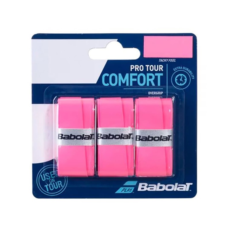 Babolat Pro Tour Comfort Overgrip  (3 x Pack) Pink