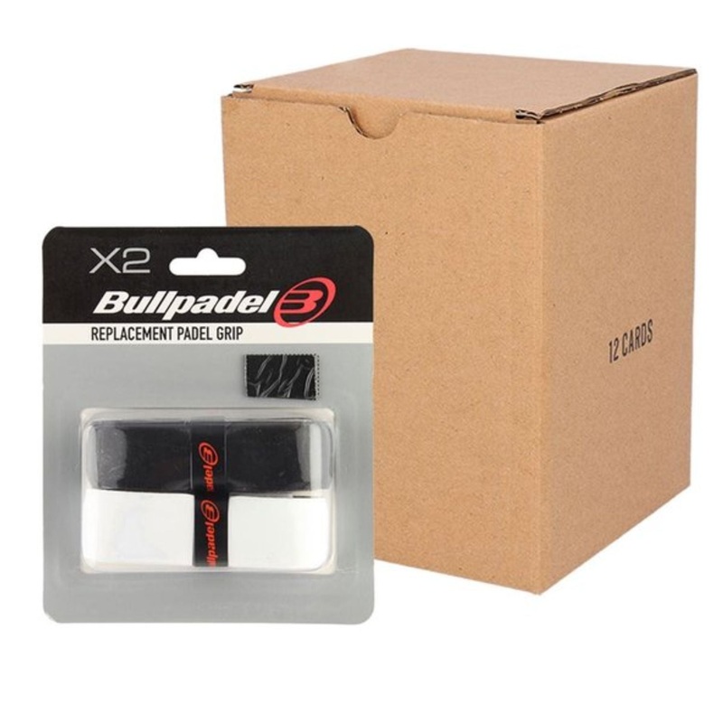 Bullpadel Replacement Grip Black/White (12 X 2 Stuks)