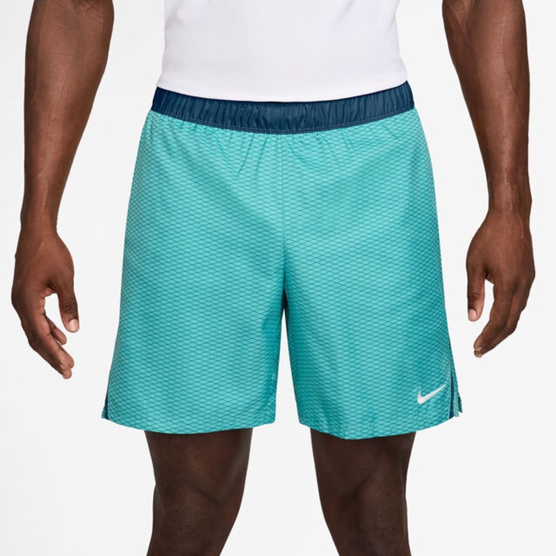 Court Dri-Fit Victory 7in All Over Print Shorts Men - Turquoise, Petrol