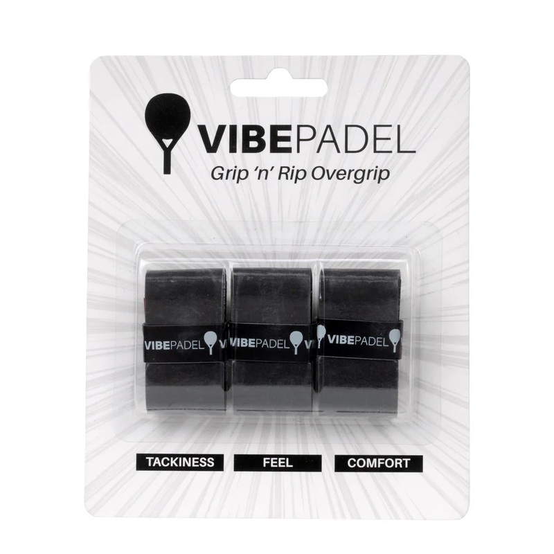 Vibe Padel Overgrip | Black (1 x 3 Grips)