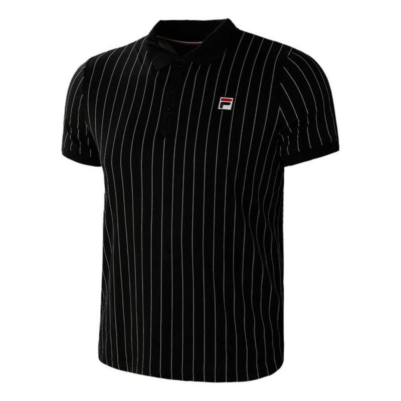 Stripes Polo Men - Black, White