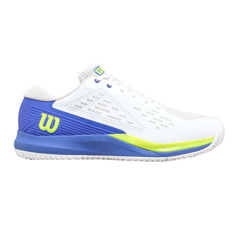 WILSON RUSH PRO ACE White/Blue FW25 (Zapatillas)