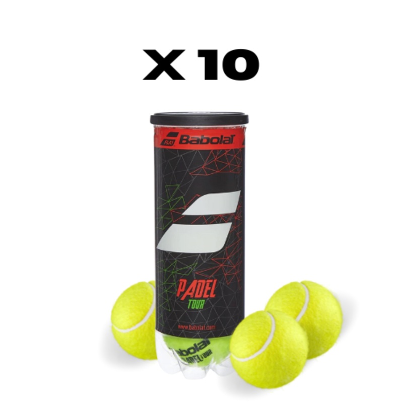 10 cans Of Babolat Padel Tour Padel Balls