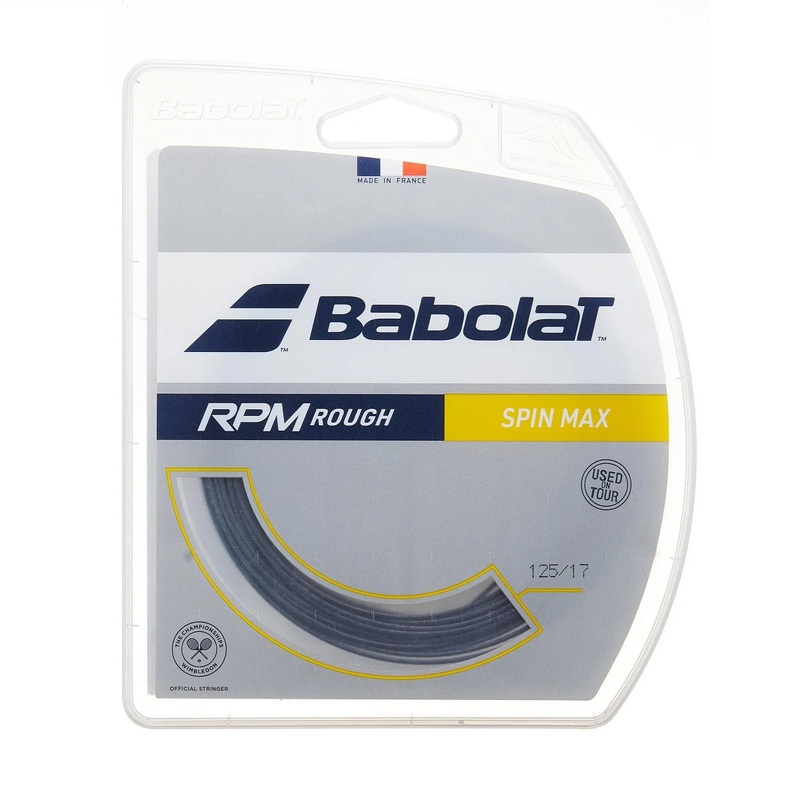 Babolat RPM Rough 17/1.25 Tennis String (Black)