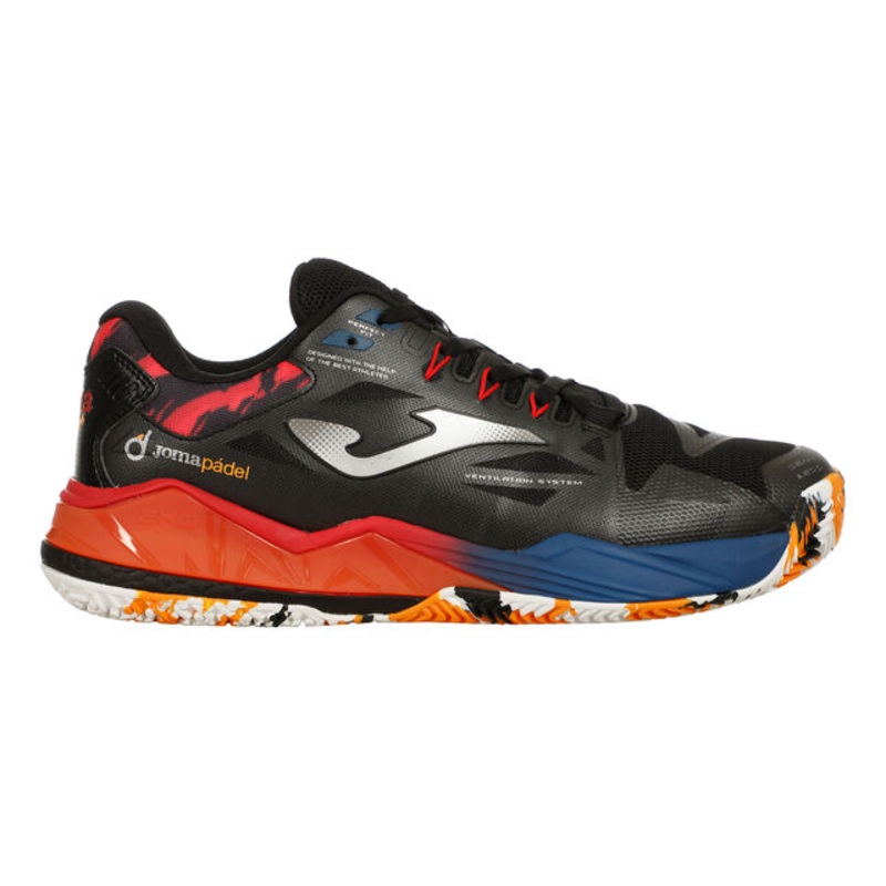 SPIN Padel Shoe Men - Black, Orange
