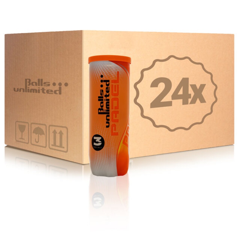 24x 3 Ball Tube Padel Ball in a box