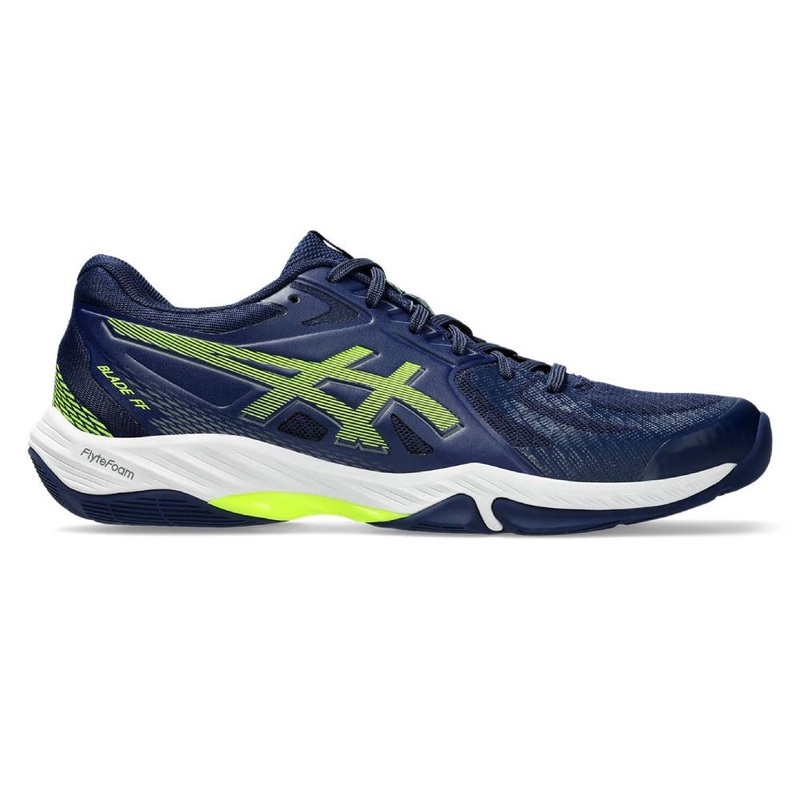 Asics Blade FF Men's Indoor Court Shoe (Blue Expanse/Safety Yellow)