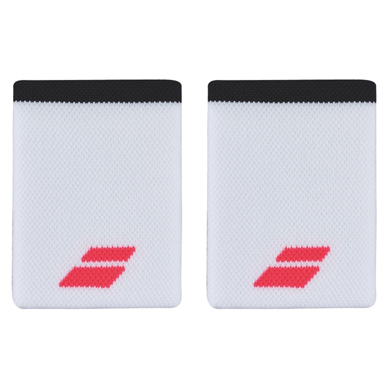 Babolat Logo Jumbo Wristband|White/Red|Grey/Aero|Blue|White/Black