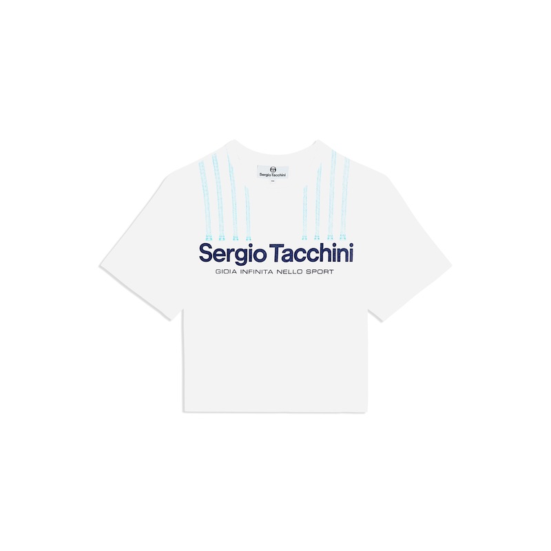 Sergio Tacchini Women's Colonna Cropped T -Shirt - French Blue