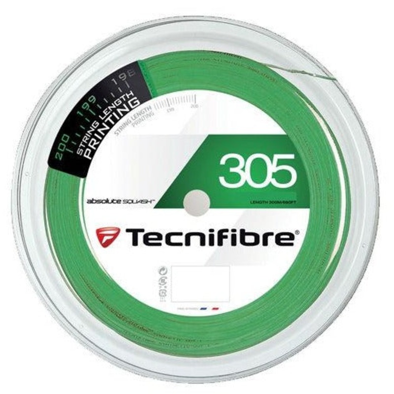 Tecnifibre 305 18/1.10 Squash String Reel (Green)