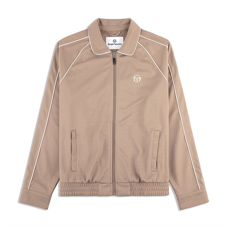 Sergio Tacchini Ettore Track Jacket - Taupe Grey