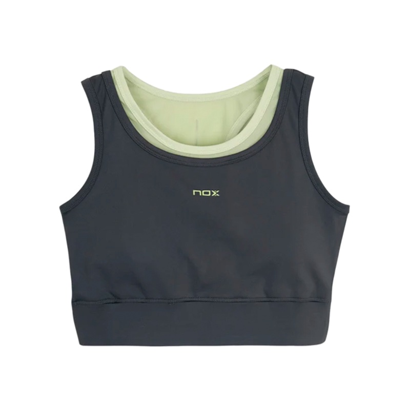 Sujetador Deportivo NOX Pro Gris/Verde