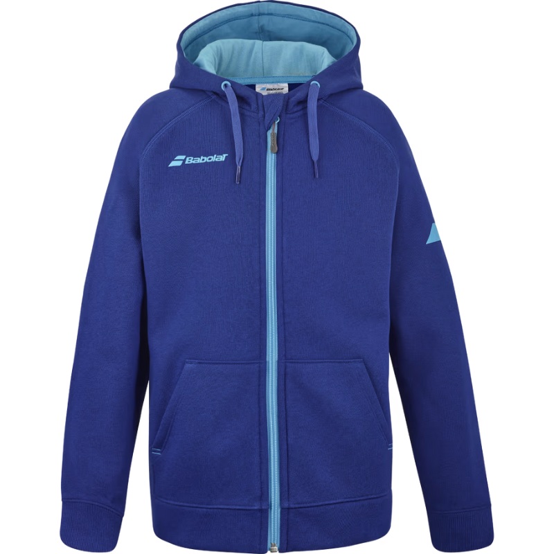 Veste Babolat Exercise Hood Jacket Junior Bleu