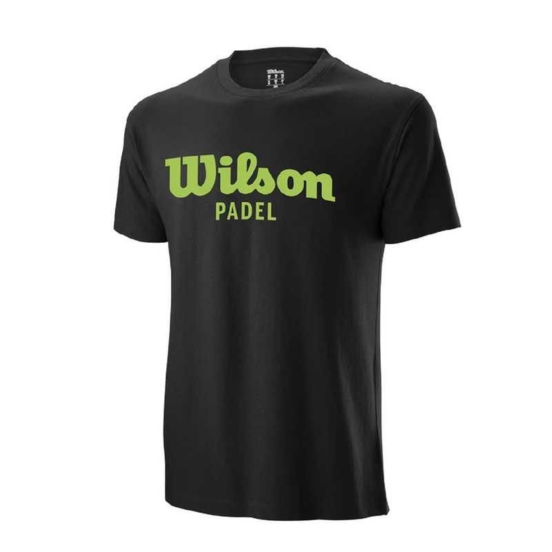 Wilson T-Shirt Cotton Black Padel Logo