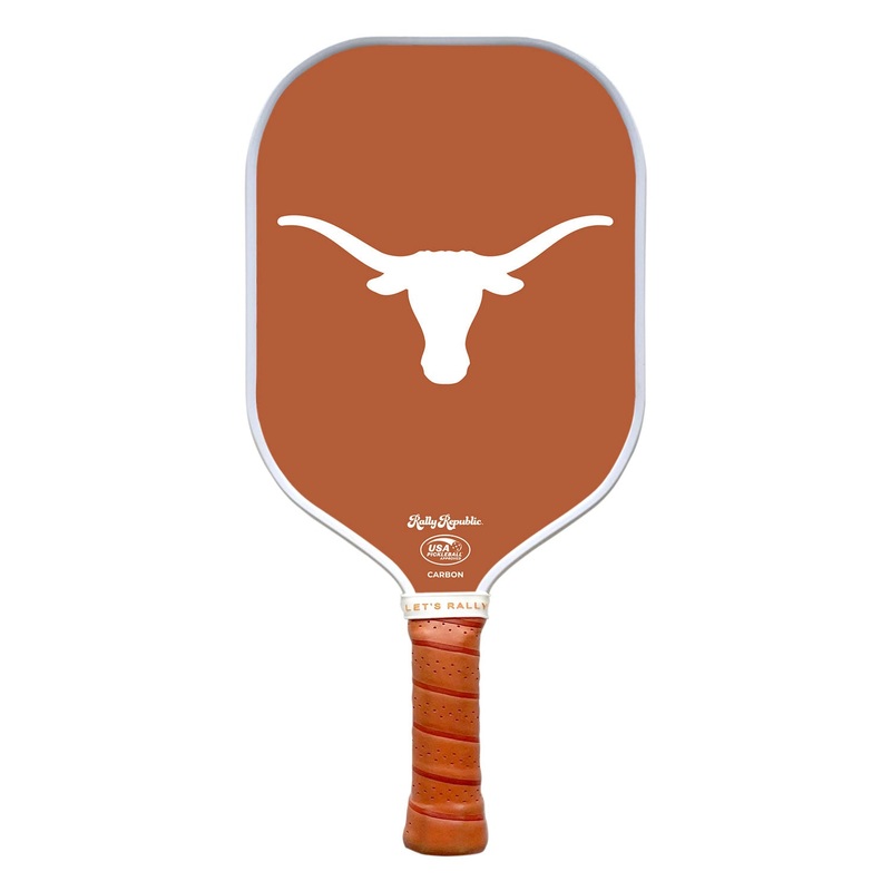 Rally Republic PIckleball Paddle - Texas Longhorns Burnt Orange Primary Mark
