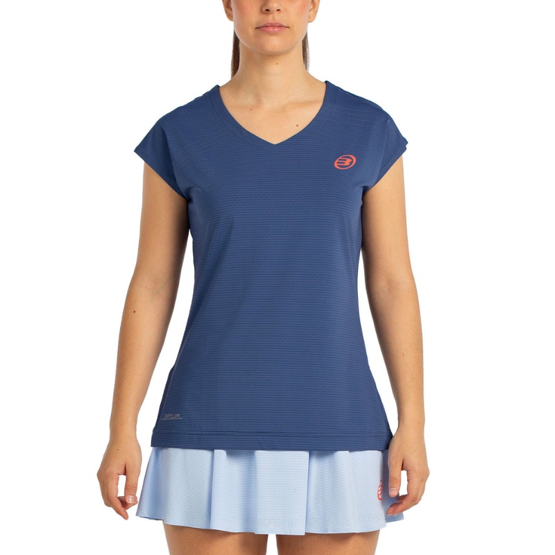 T-shirt Bullpadel Covelo Bleu Marine Femme
