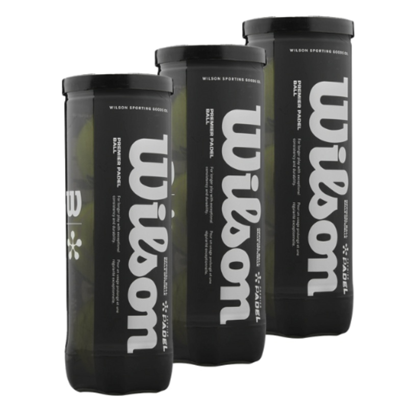 3 cans of Wilson Premier Padel balls