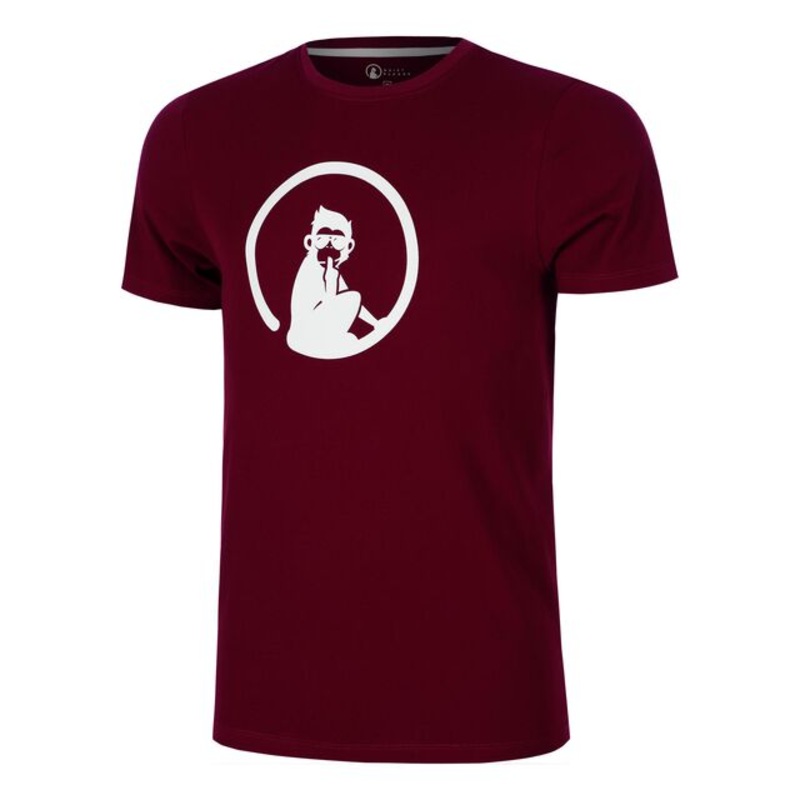 Create Trainings T-Shirt Men - Wine Red, White