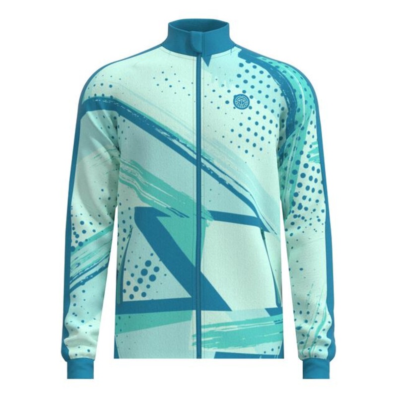 Good Vibes Printed Training Jacket Men - Petrol, Mint