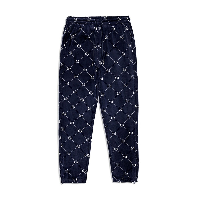 Sergio Tacchini Cosimo Velour Track Pant - Maritime Blue