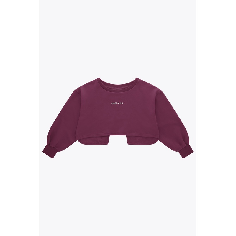 Osaka Women Crossed Back Sweater | Cherry Lacquer