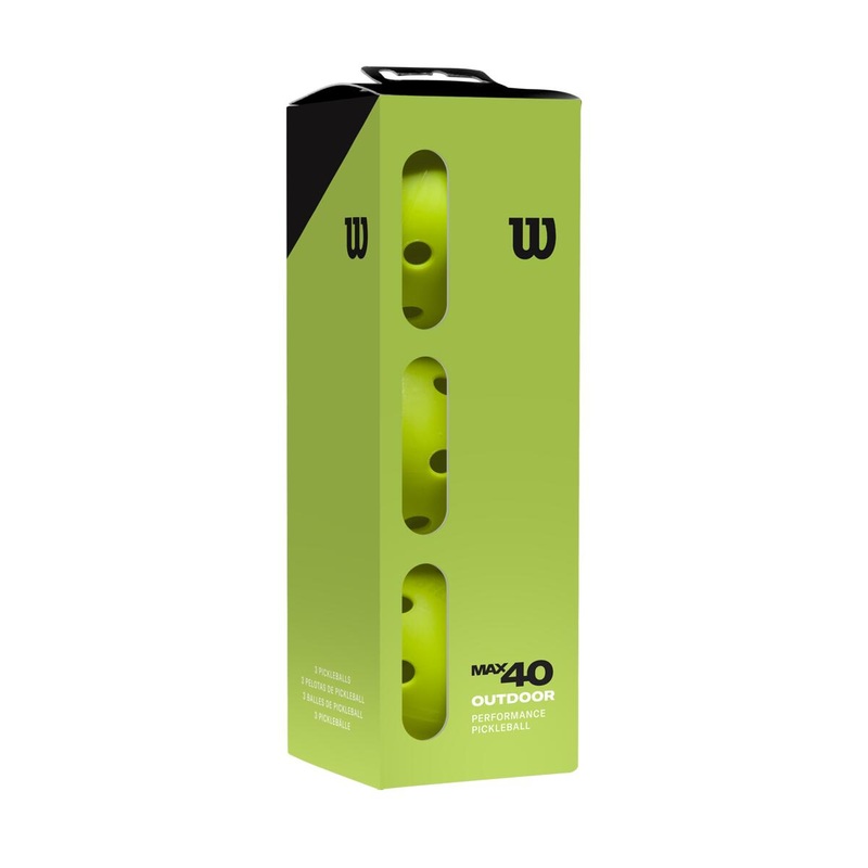 Wilson Max 40 Outdoor 3 Pack Pickleball Balls
