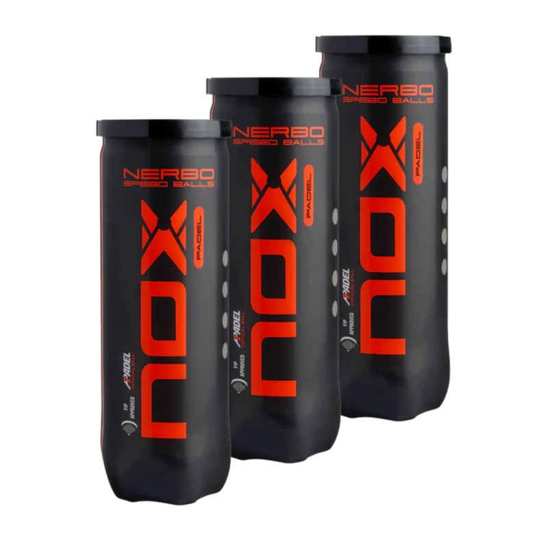 3 cans of Nox Nerbo Speed Padel Balls