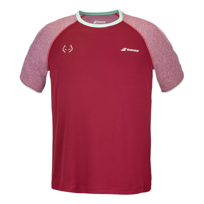 Crew Neck Lebron T-Shirt Men - Wine Red