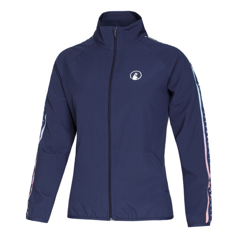 Rainbow Stroke Training Jacket Women - Blue, Multicoloured