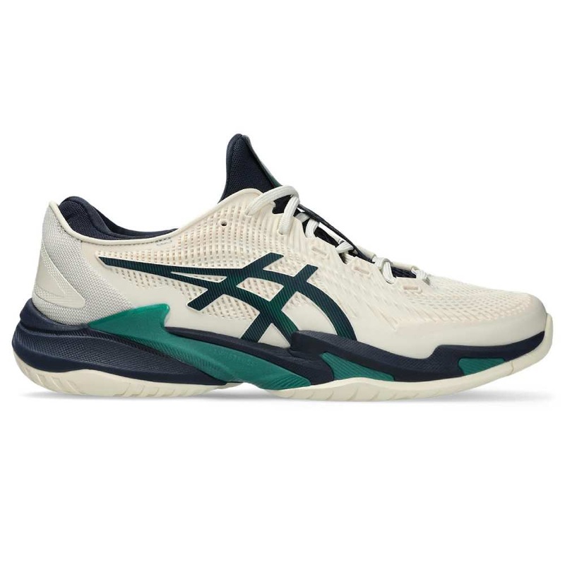 Asics Court FF 3 Men's Tennis Shoe (Cream/Jasper Green)