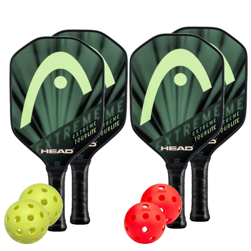 Head Extreme Tour Lite 4 Paddle Pickleball Bundle