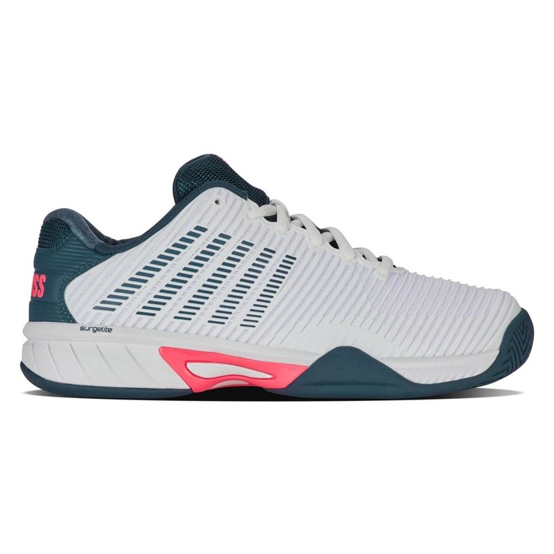 K-Swiss Hypercourt Express 2 Junior Tennis Shoe (White/Stargazer)