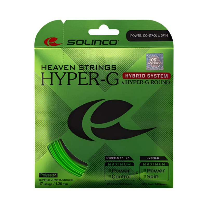 Solinco Hyper-G 17/1.20 & Hyper G Round 17/1.20 Hybrid Tennis String
