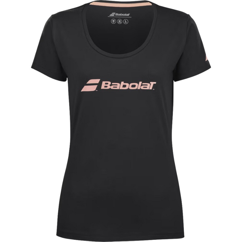 T-shirt Babolat Exercice Tee Noir Femme