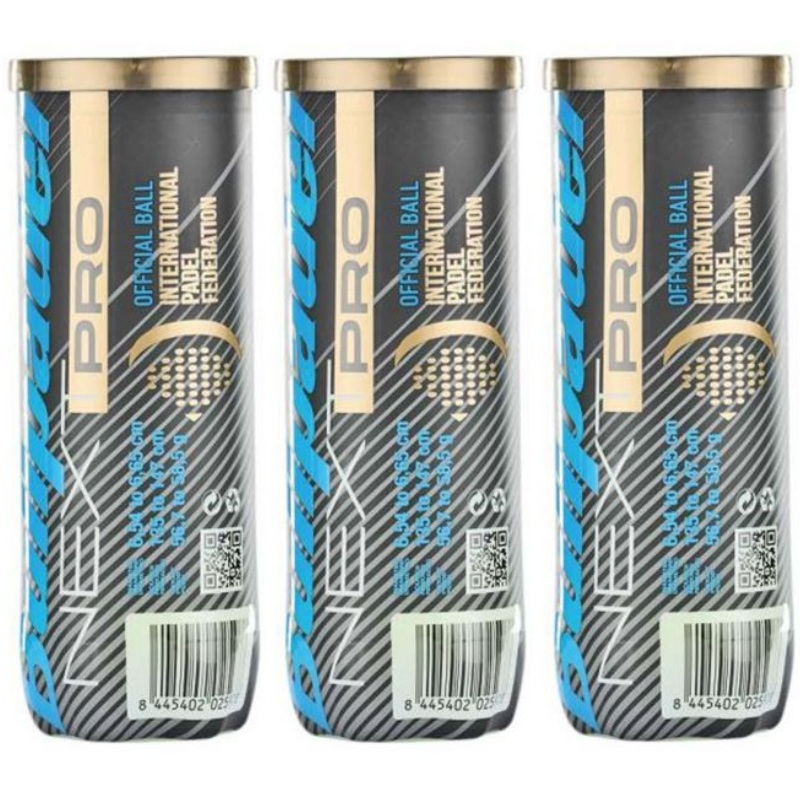 Tripack de 3 balles de padel Bullpadel Next pro