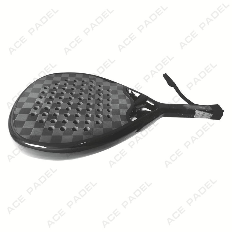 Ace Padel Supplier Customized Print Diamond Shape Durable 18K Carbon Padel Racket