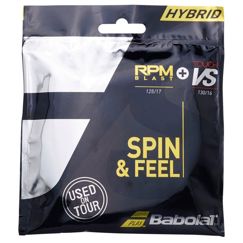 Babolat Spin & Feel (RPM Blast 17/1.25 & Babolat Touch VS 16/1.30) Hybrid Tennis String