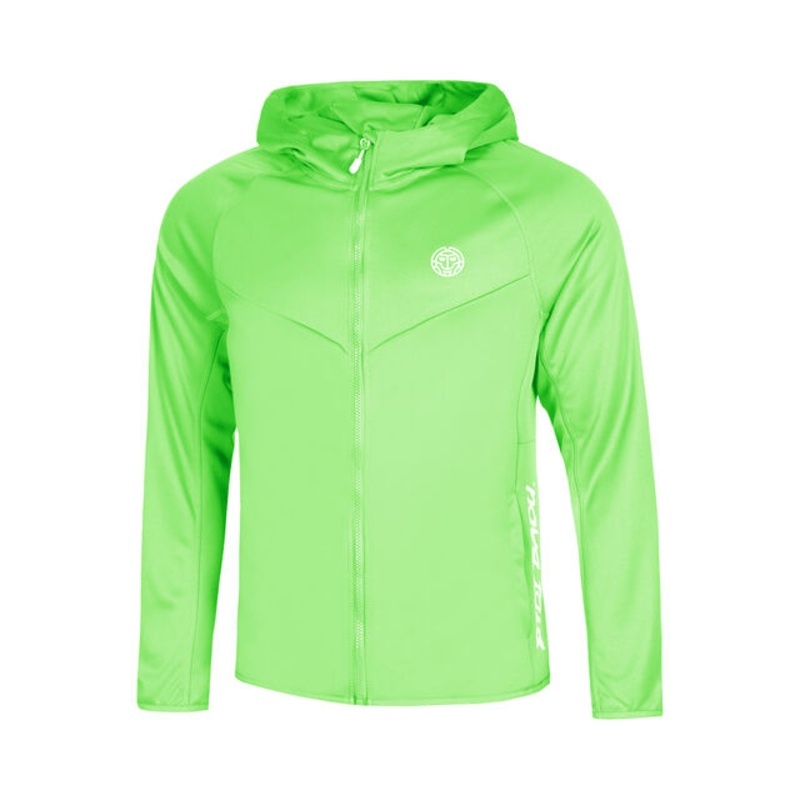 Crew Hood Training Jacket Boys - Neon Green